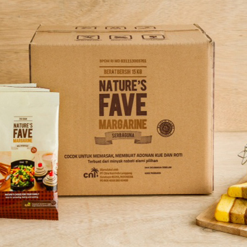 Nature's Fave margarine box & sachet