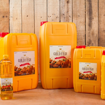 Palm Olein GoldFish Yellow Jerrycan